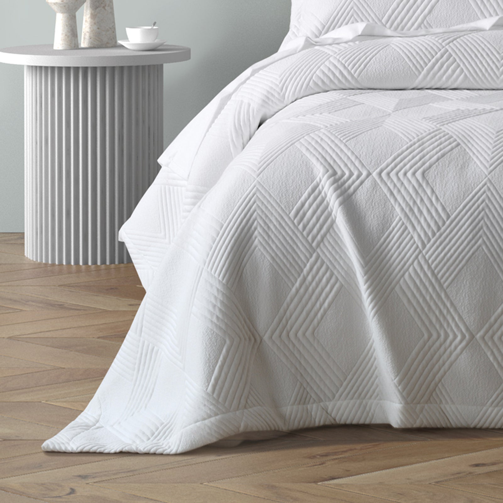 Cassiano Coverlet Set White