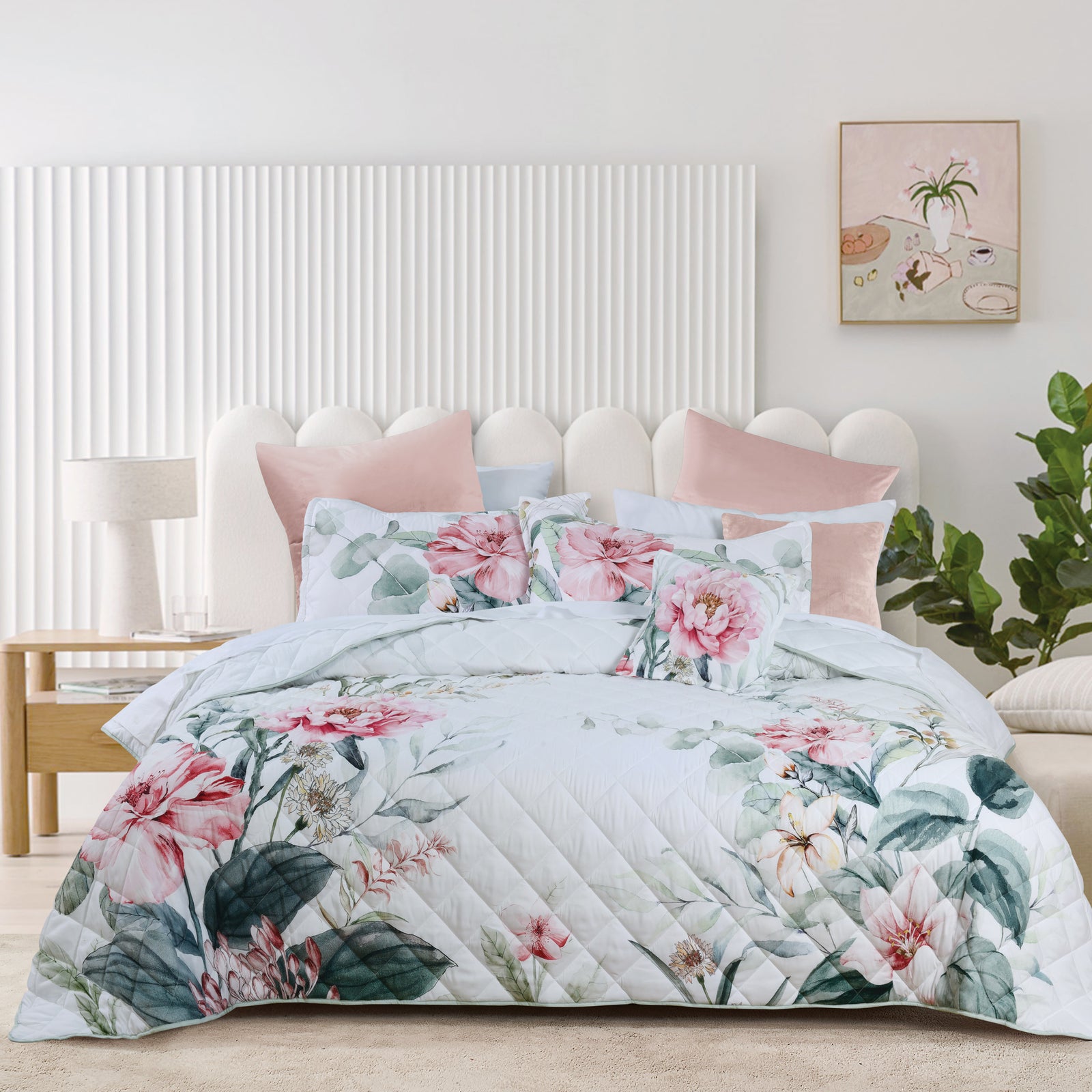 Coleraine Bedspread Set White
