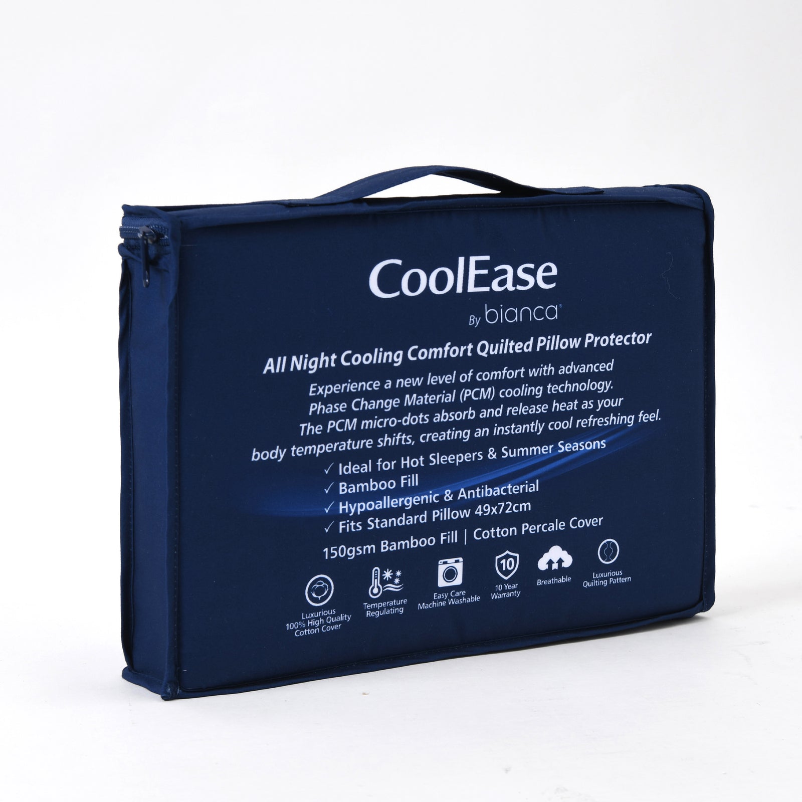 Cool Ease Phase Change Material (PCM) Cooling Technology Quilted Mattress Protector