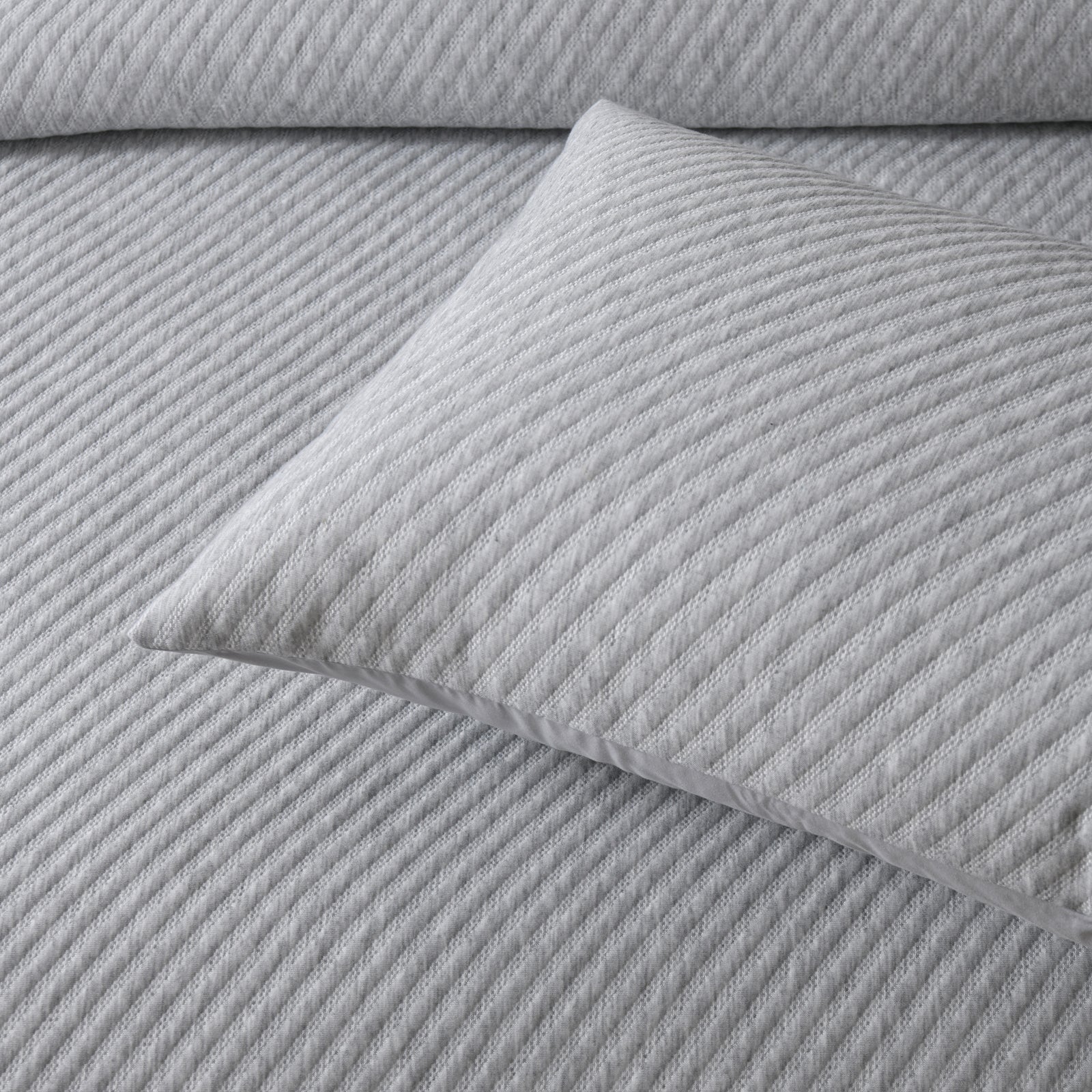 Pesaro Quilt Cover Set Grey Marle