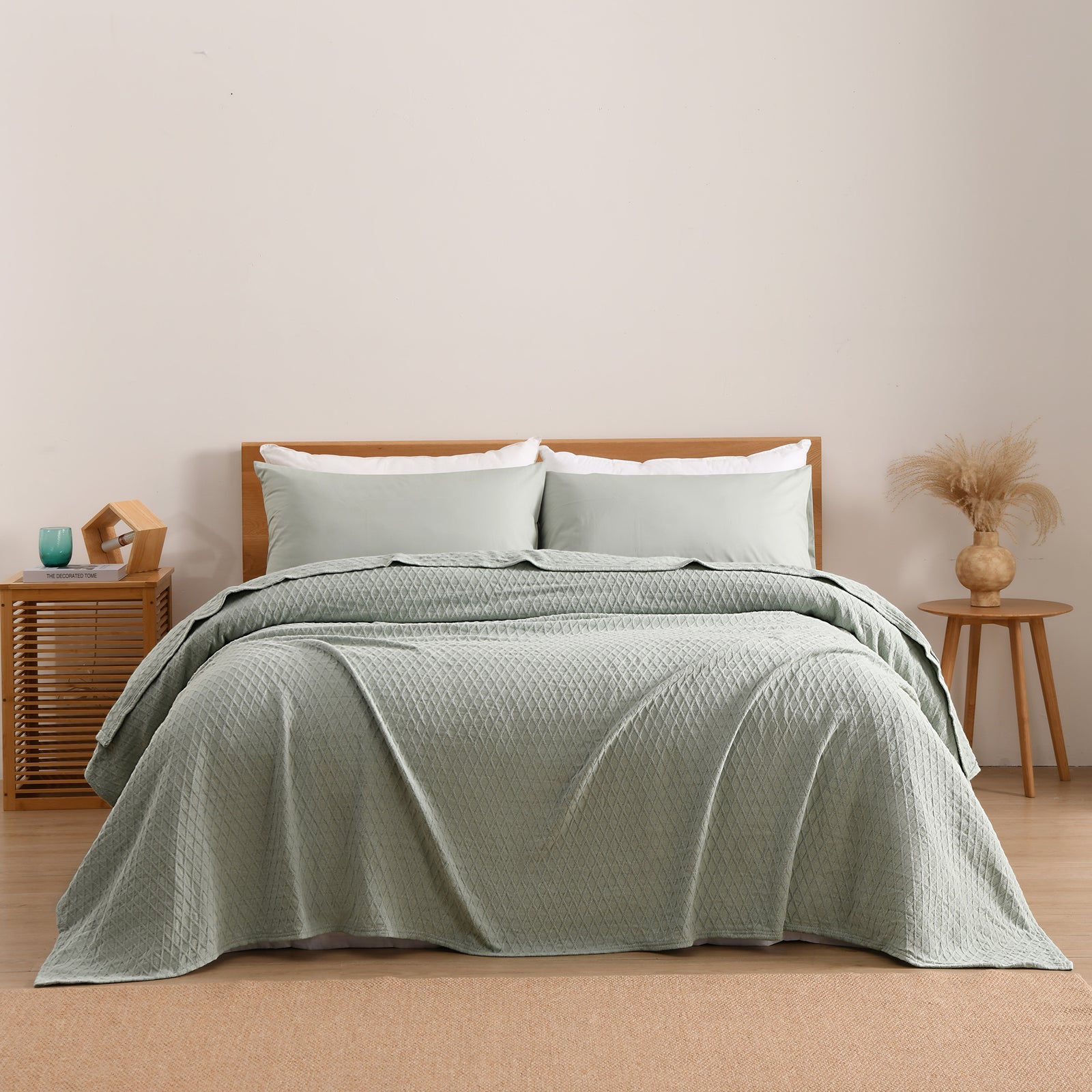 Gosford Cotton Blanket Sage