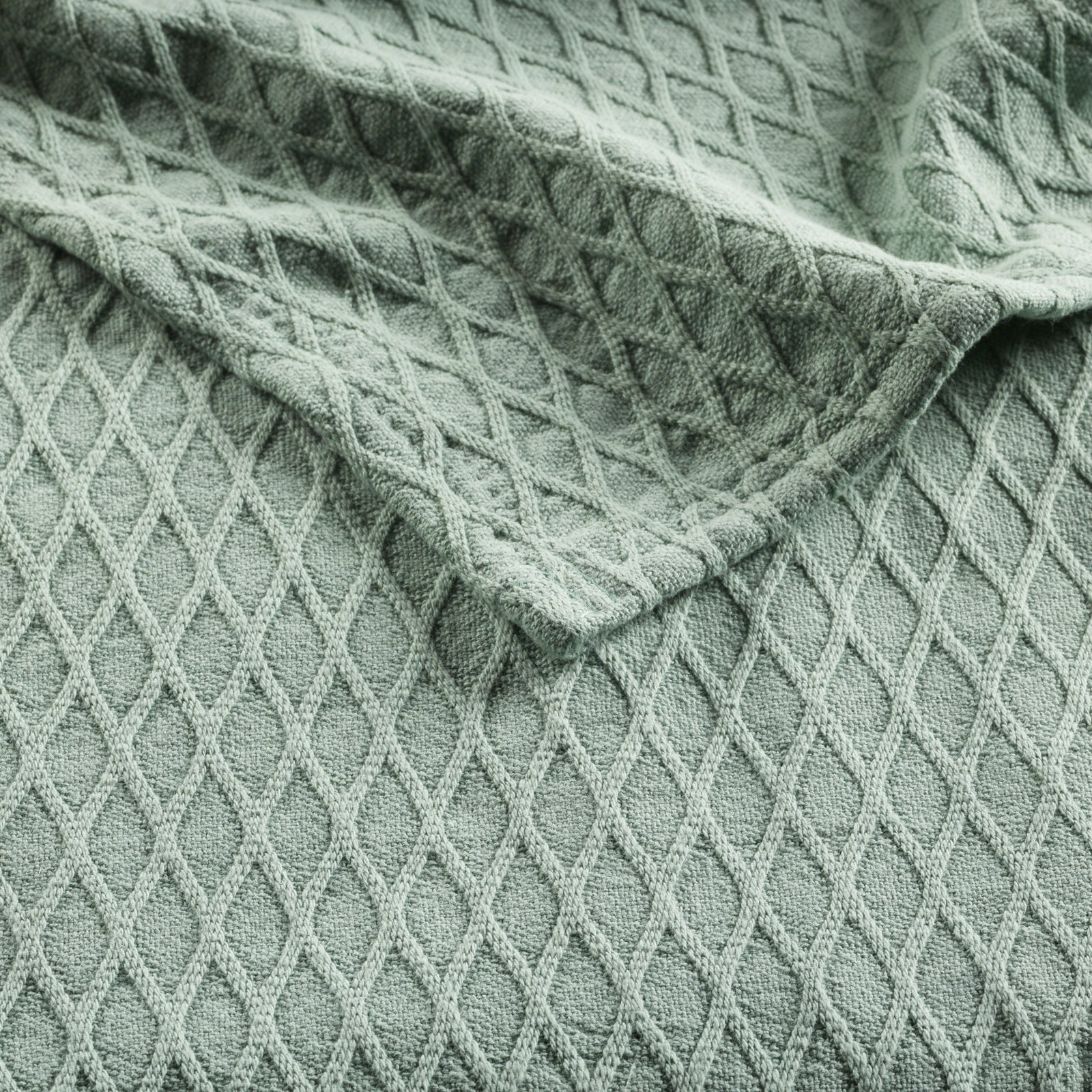 Gosford Cotton Blanket Sage