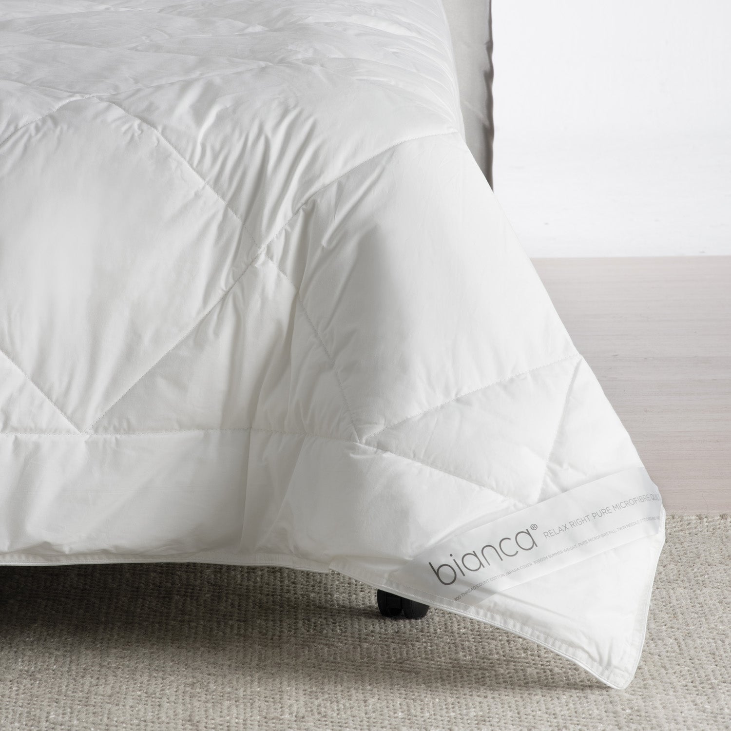 Relax Right Pure Microfibre 300gsm Summer Weight Quilt