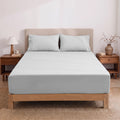 Heston 300 Thread Count Fitted Sheet Combo Silver