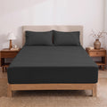 Heston 300 Thread Count Fitted Sheet Combo Charcoal