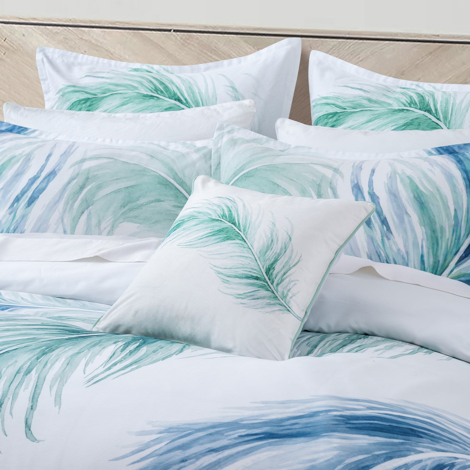 Wynn Quilt Cover Set Turquoise