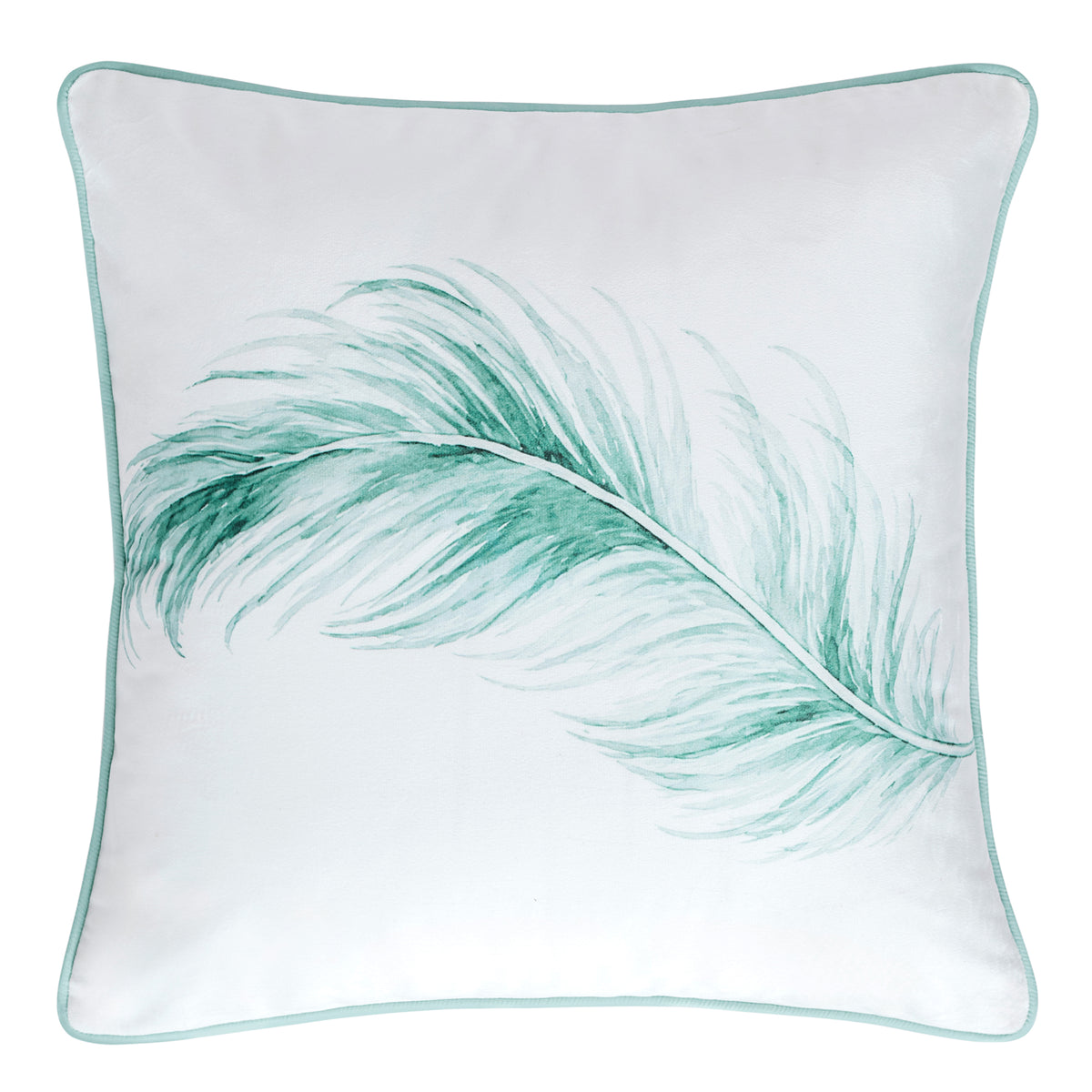 Wynn Velvet Square Cushion Turquoise