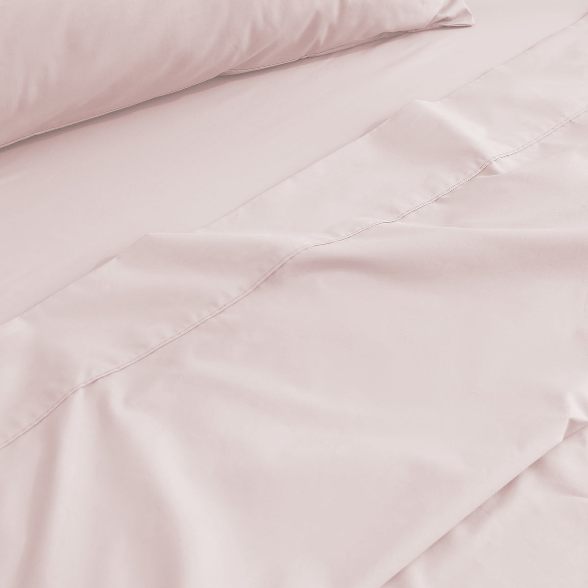 Heston 300 Thread Count Cotton Percale Sheet Sets Pink