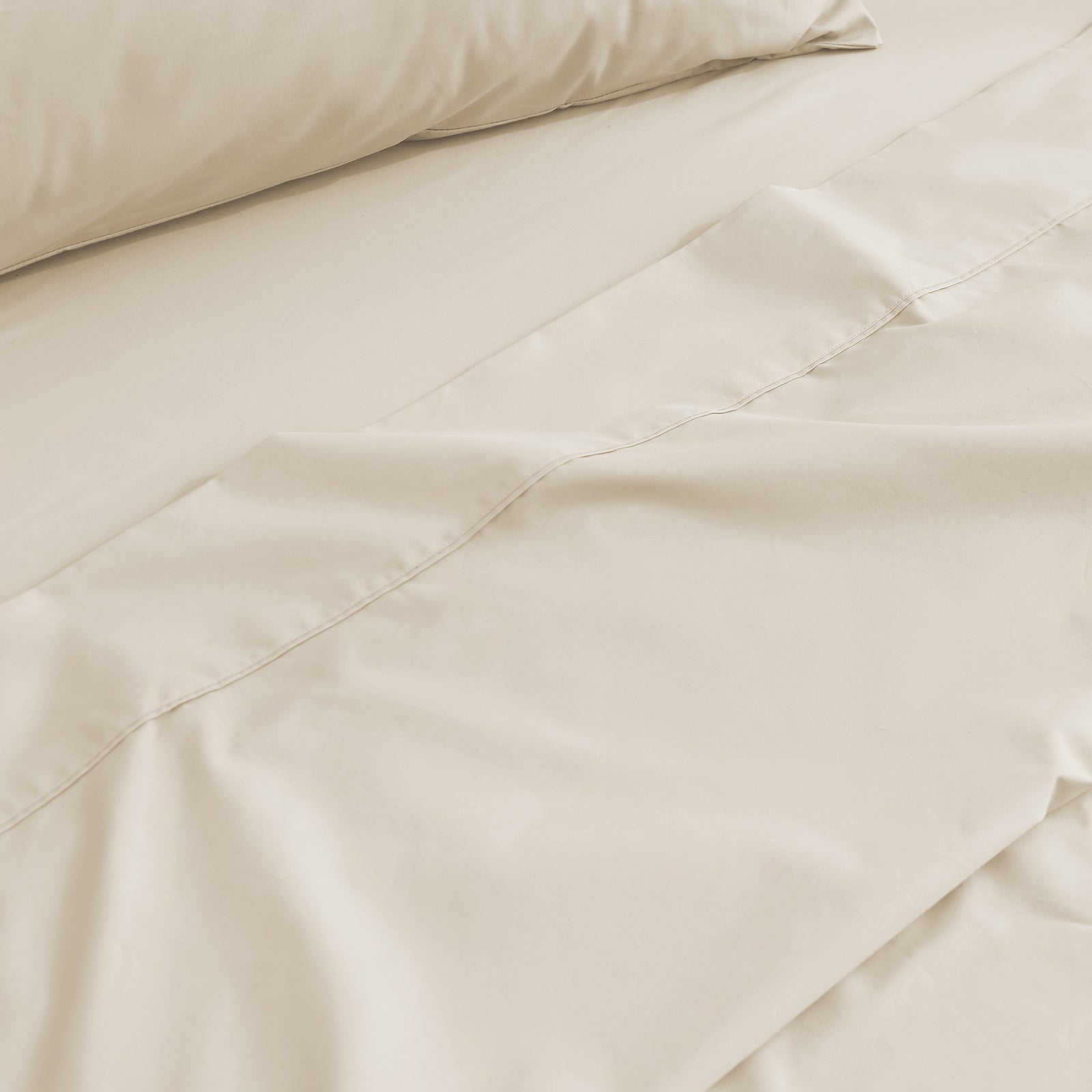 Heston 300 Thread Count Cotton Percale Sheet Sets Stone
