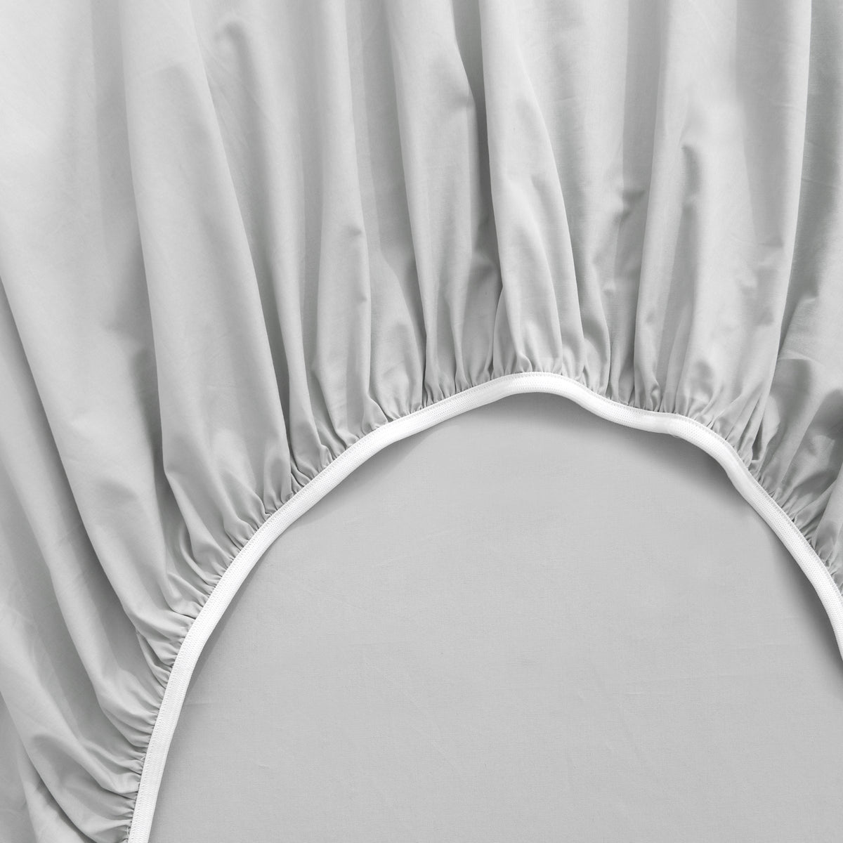 Heston 300 Thread Count Cotton Percale Sheet Sets Silver