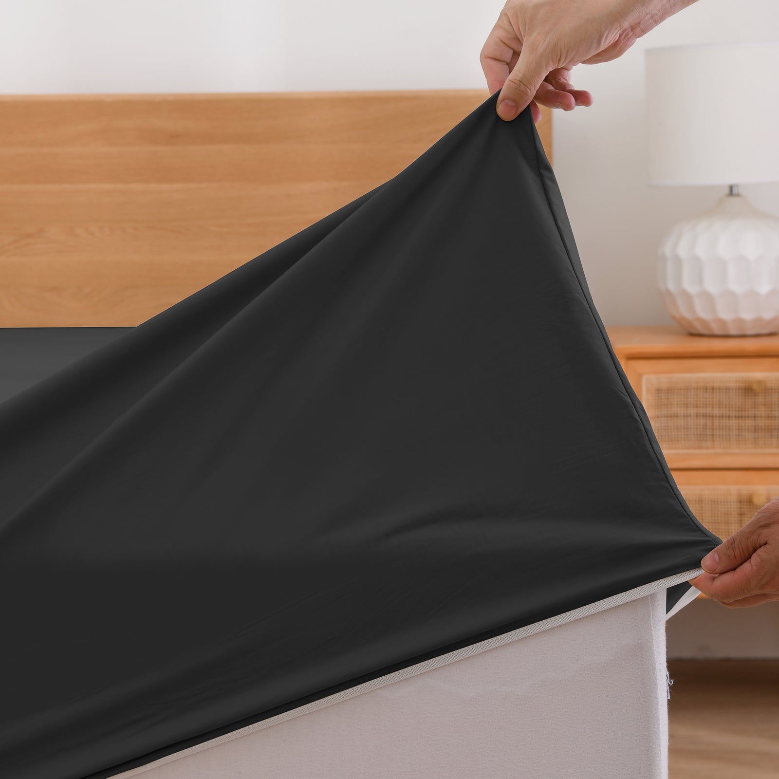 Heston 300 Thread Count Fitted Sheet Combo Charcoal