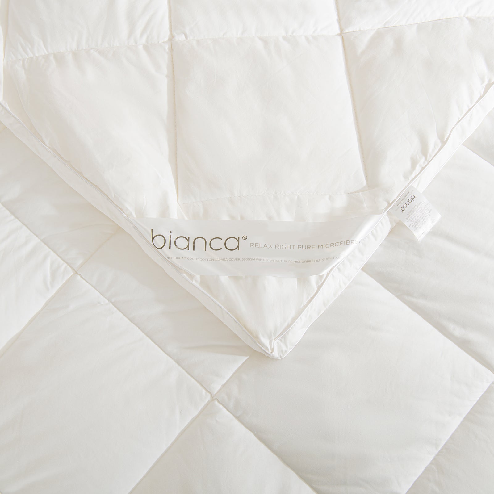 Relax Right Pure Microfibre 550gsm Winter Weight Quilt