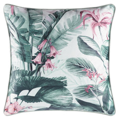 Abbey Velvet Square Cushion Green