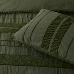 Avery Quilt Cover Set Forest Green