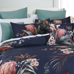 Balwyn Quilt Cover Set Indigo