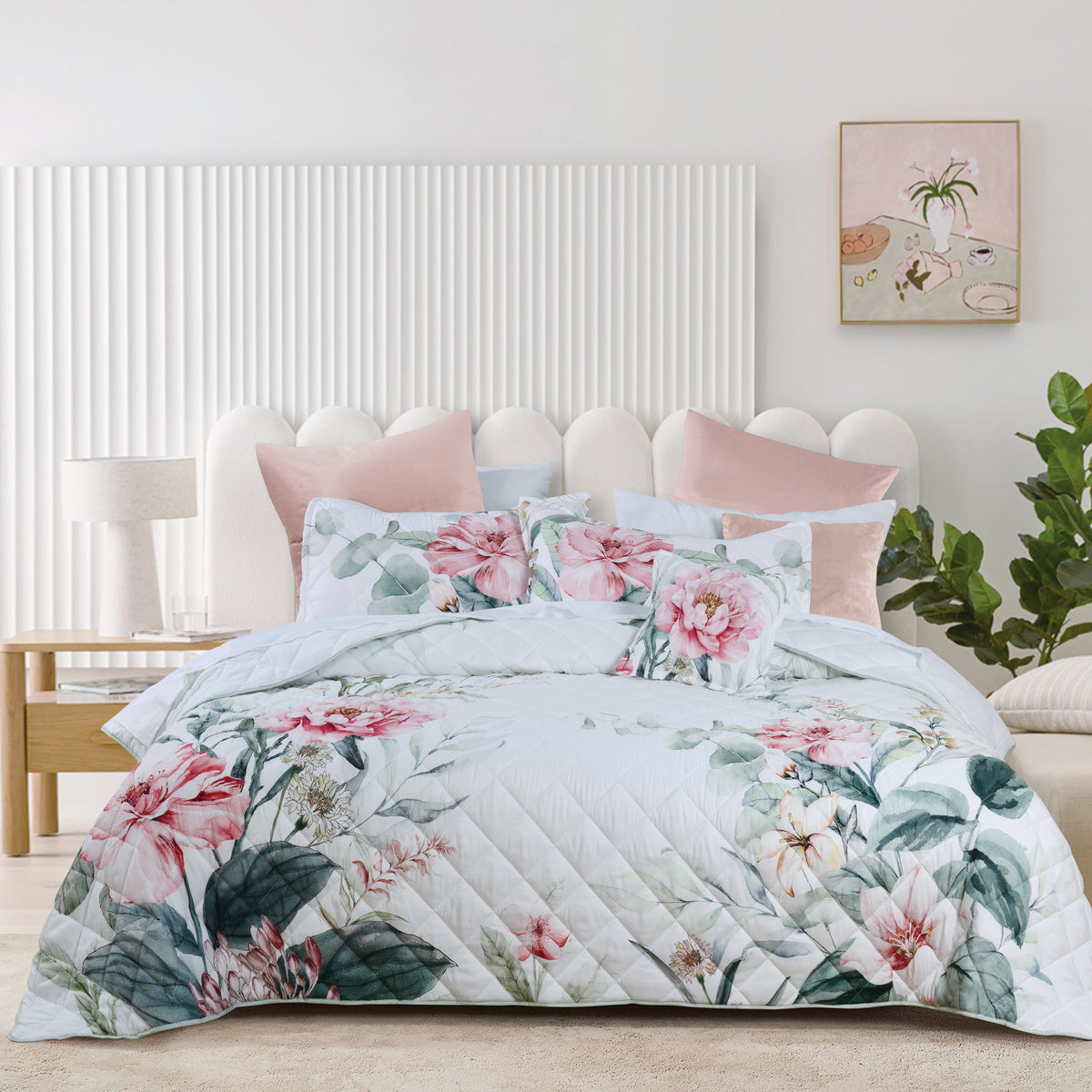 Coleraine Bedspread Set White
