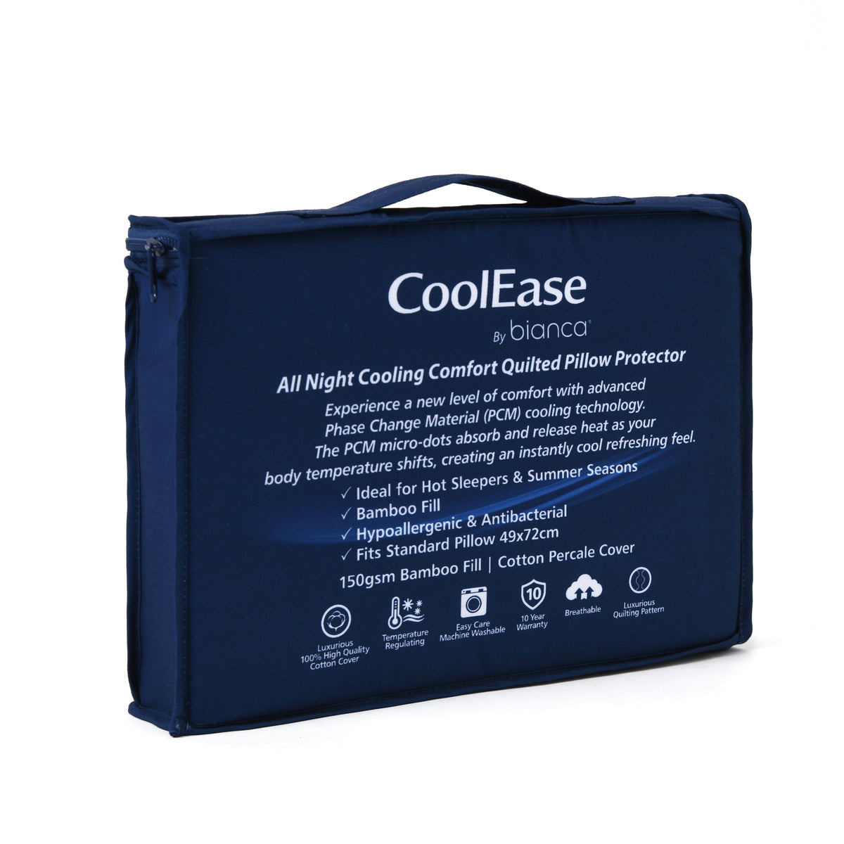 Cool Ease Phase Change Material (PCM) Cooling Technology Quilted Mattress Protector