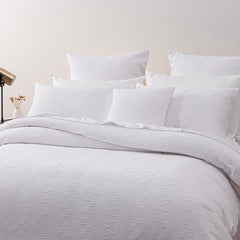 Cosmo Quilt Cover Set White