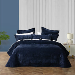Cyrano Coverlet Set Indigo