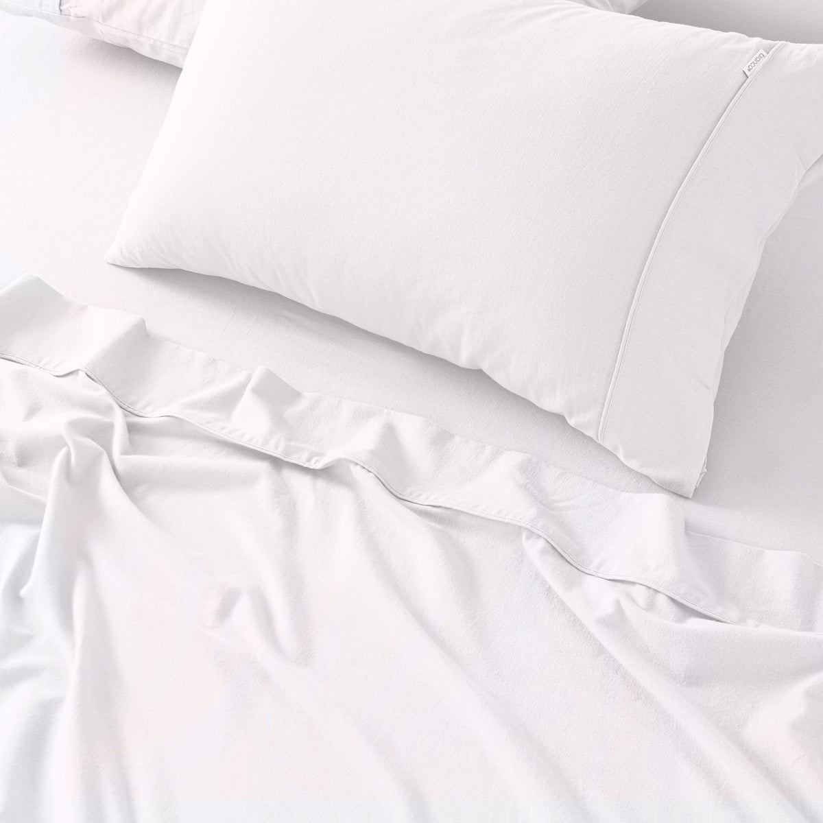 Fletcher Flannelette Cotton Sheet Sets White