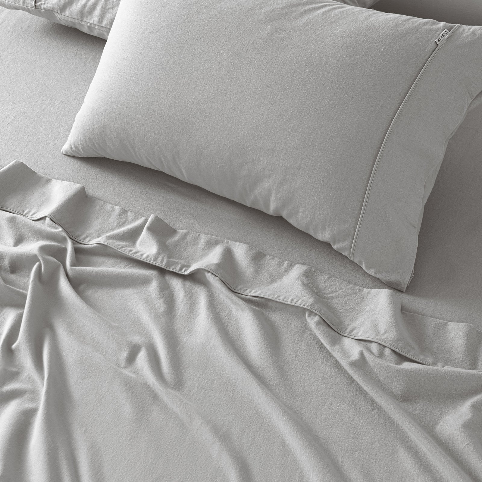 Fletcher Flannelette Cotton Sheet Sets Silver