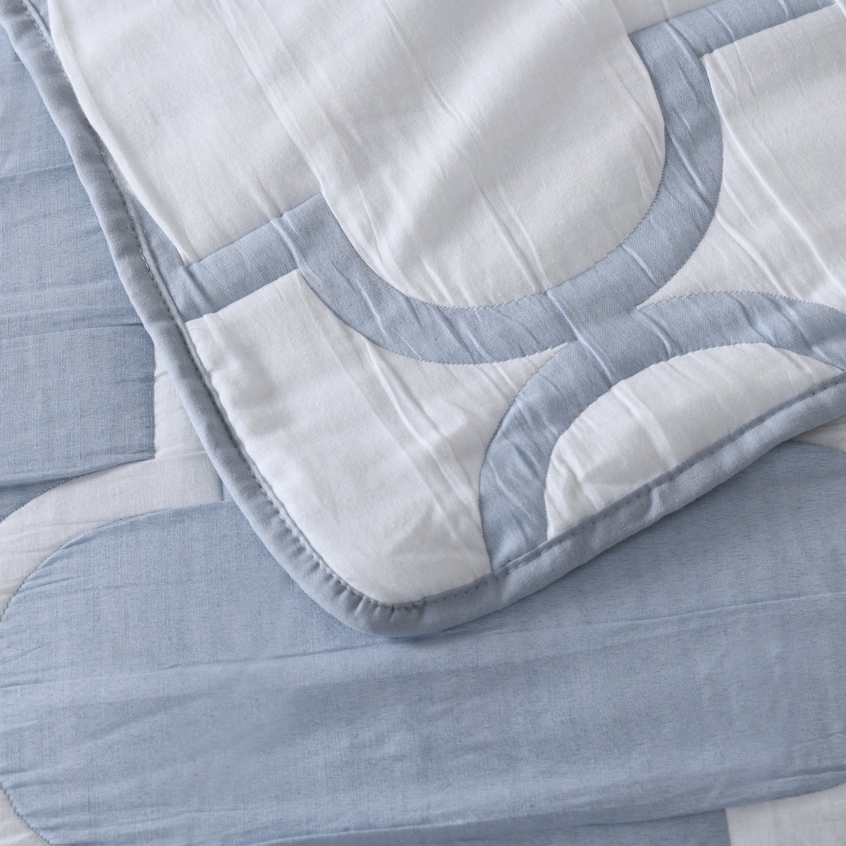 Mirabelle Reversible Bedspread Set Blue
