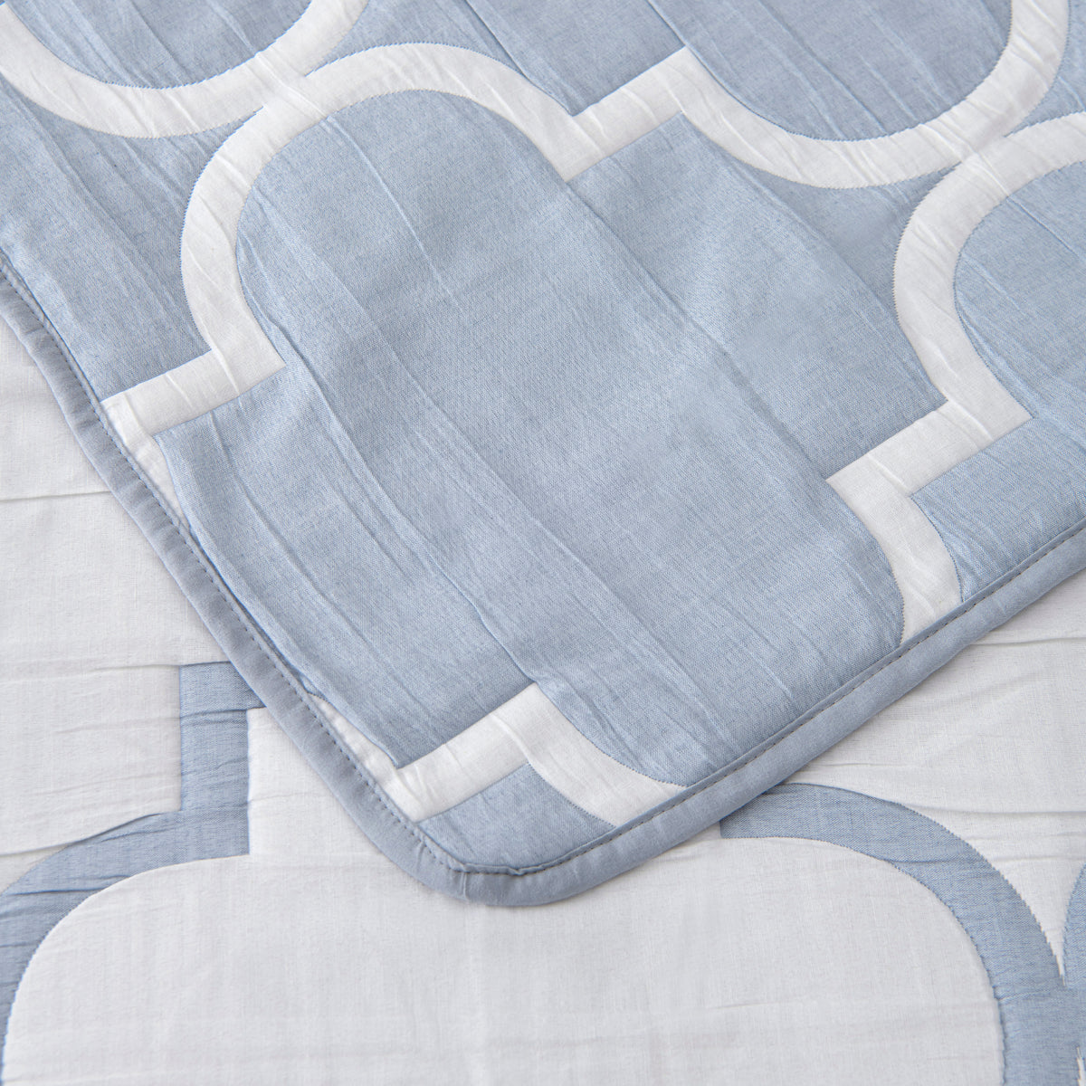 Mirabelle Reversible Bedspread Set Blue