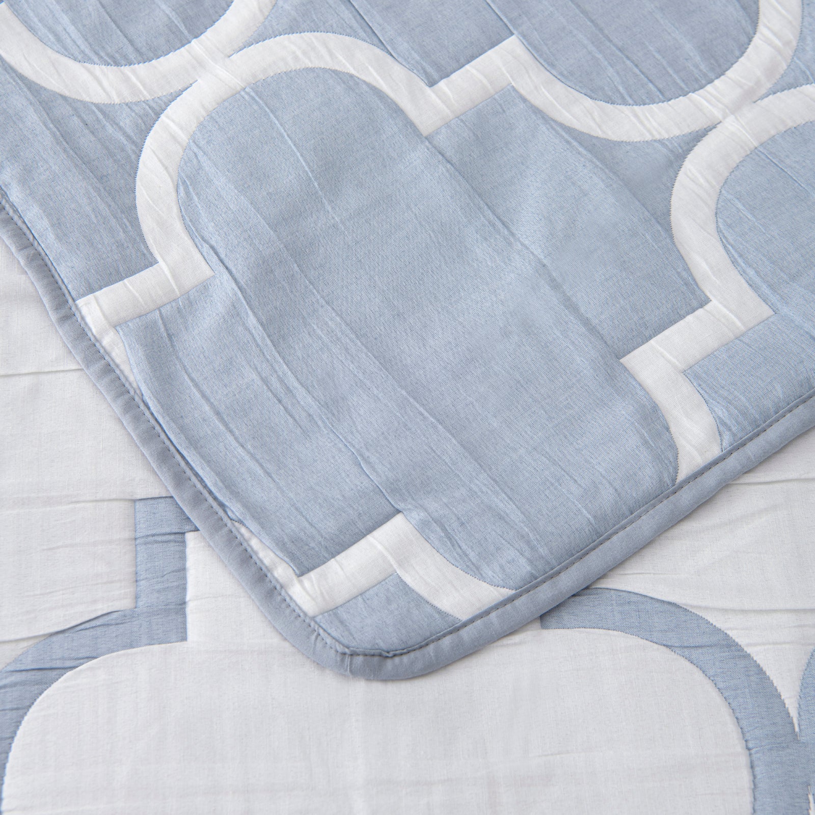 Mirabelle Reversible Bedspread Set Blue