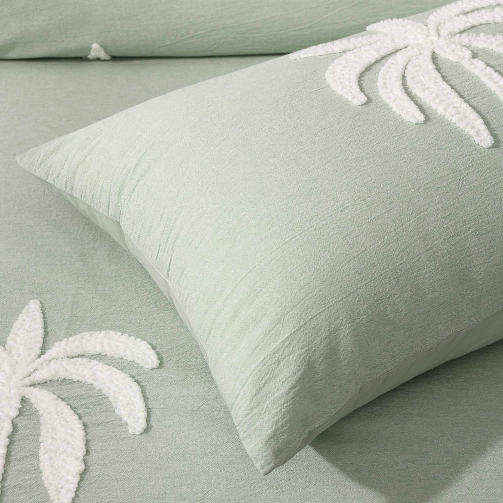 Palm Cove Quilt Cover Set Sage