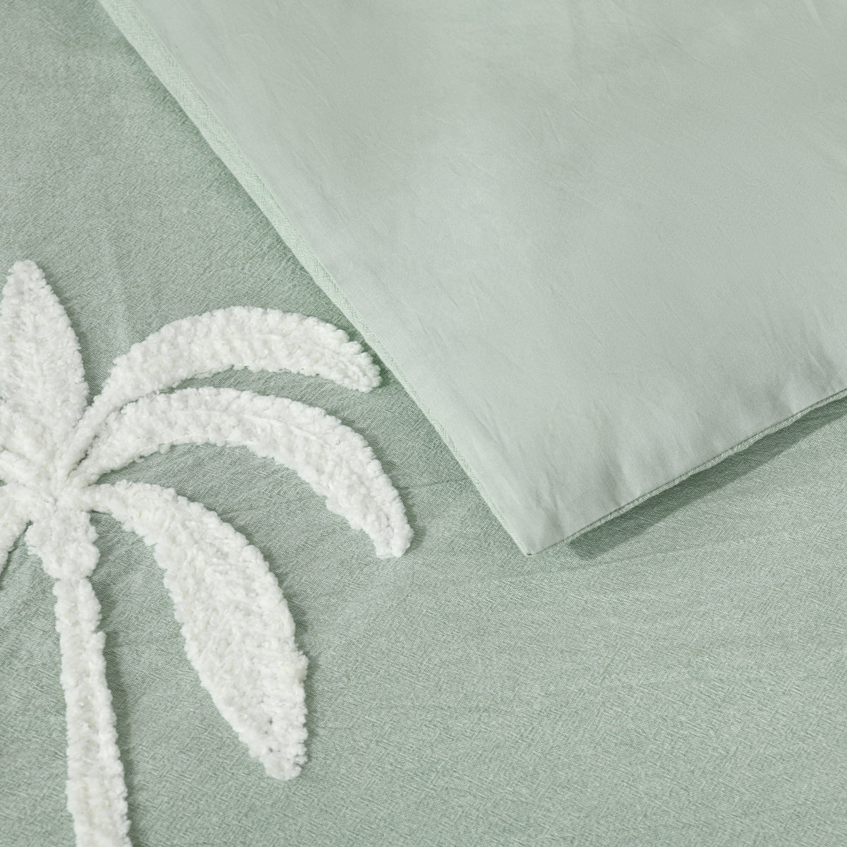 Palm Cove Quilt Cover Set Sage