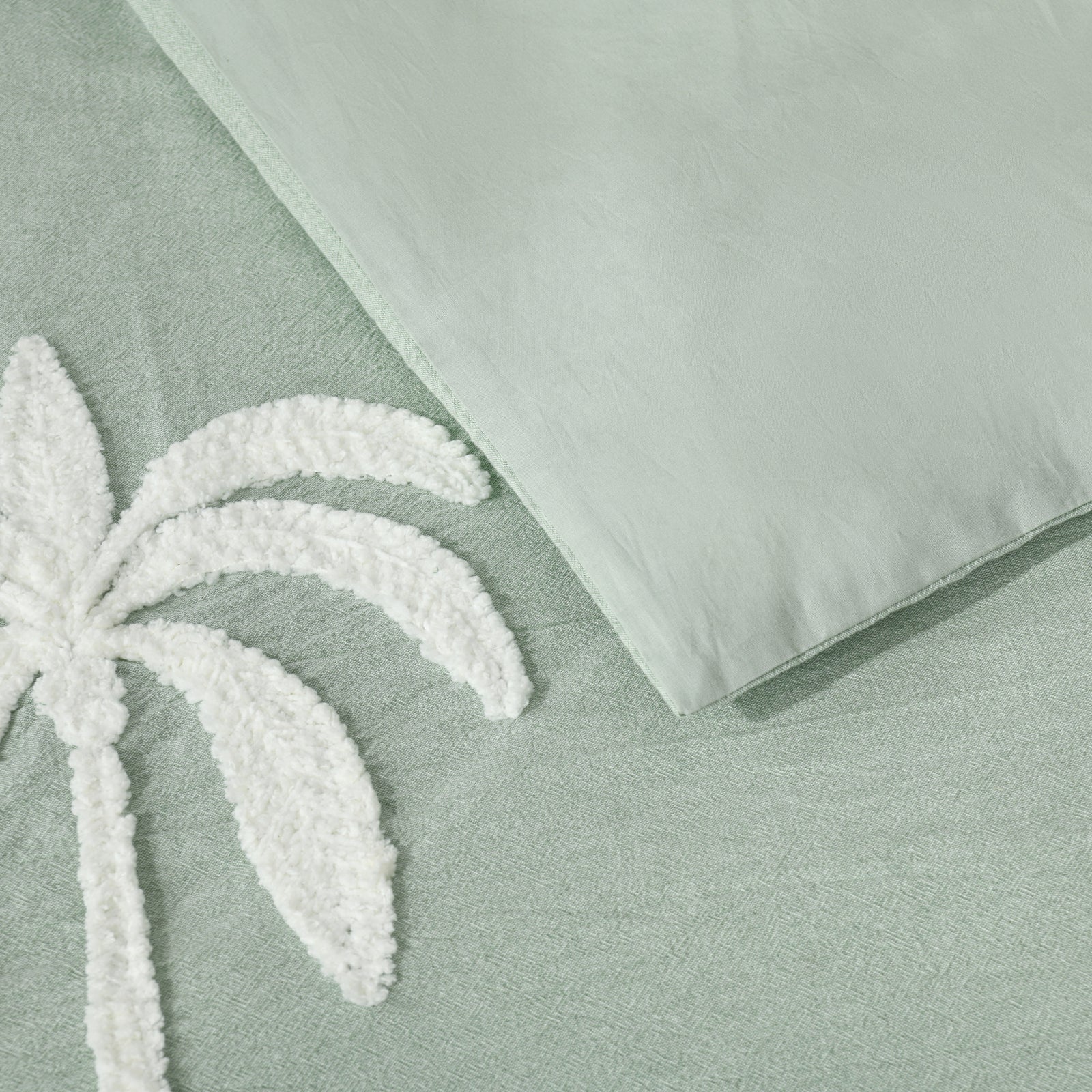 Palm Cove Quilt Cover Set Sage