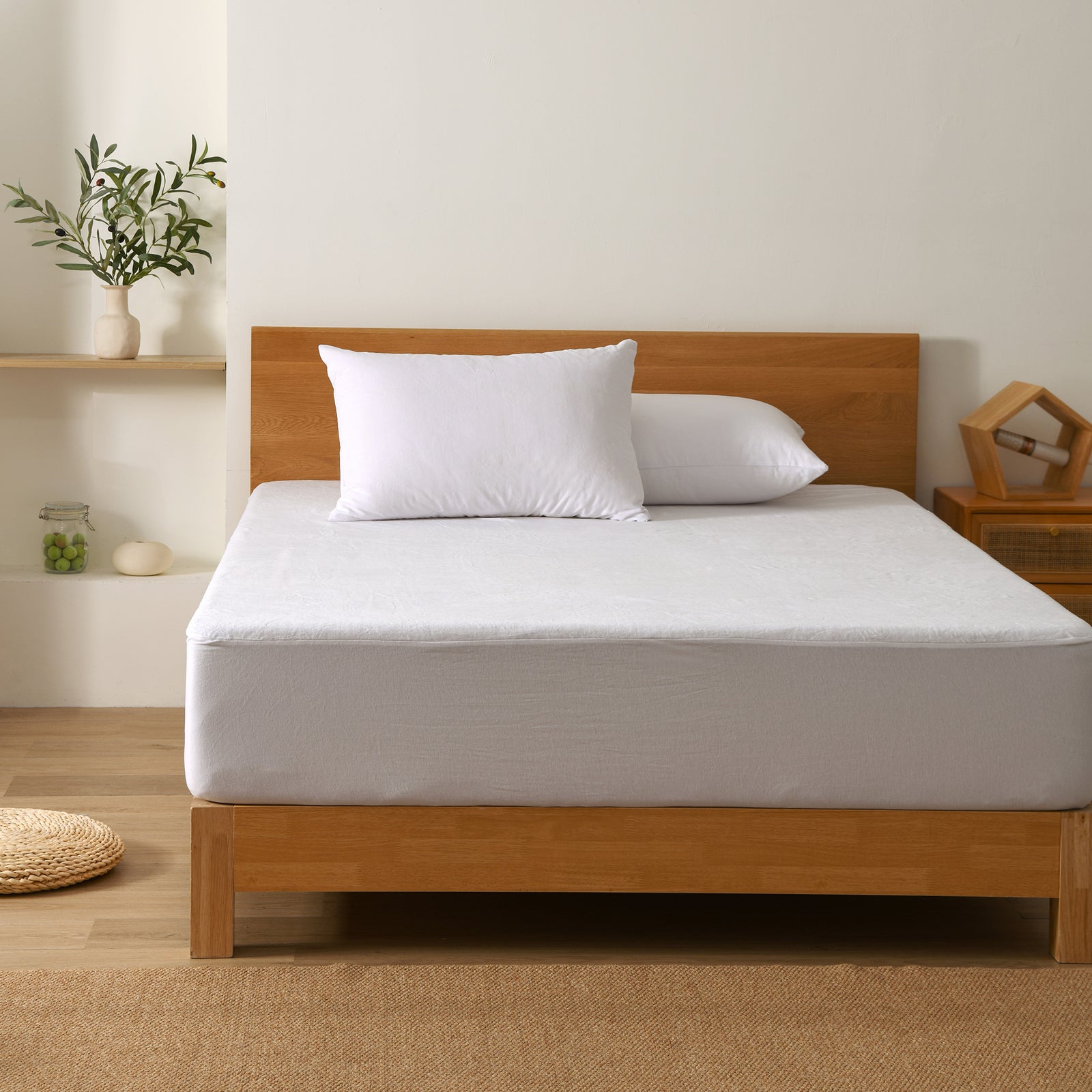 Deluxe Waterproof Cotton Velour Mattress Protector