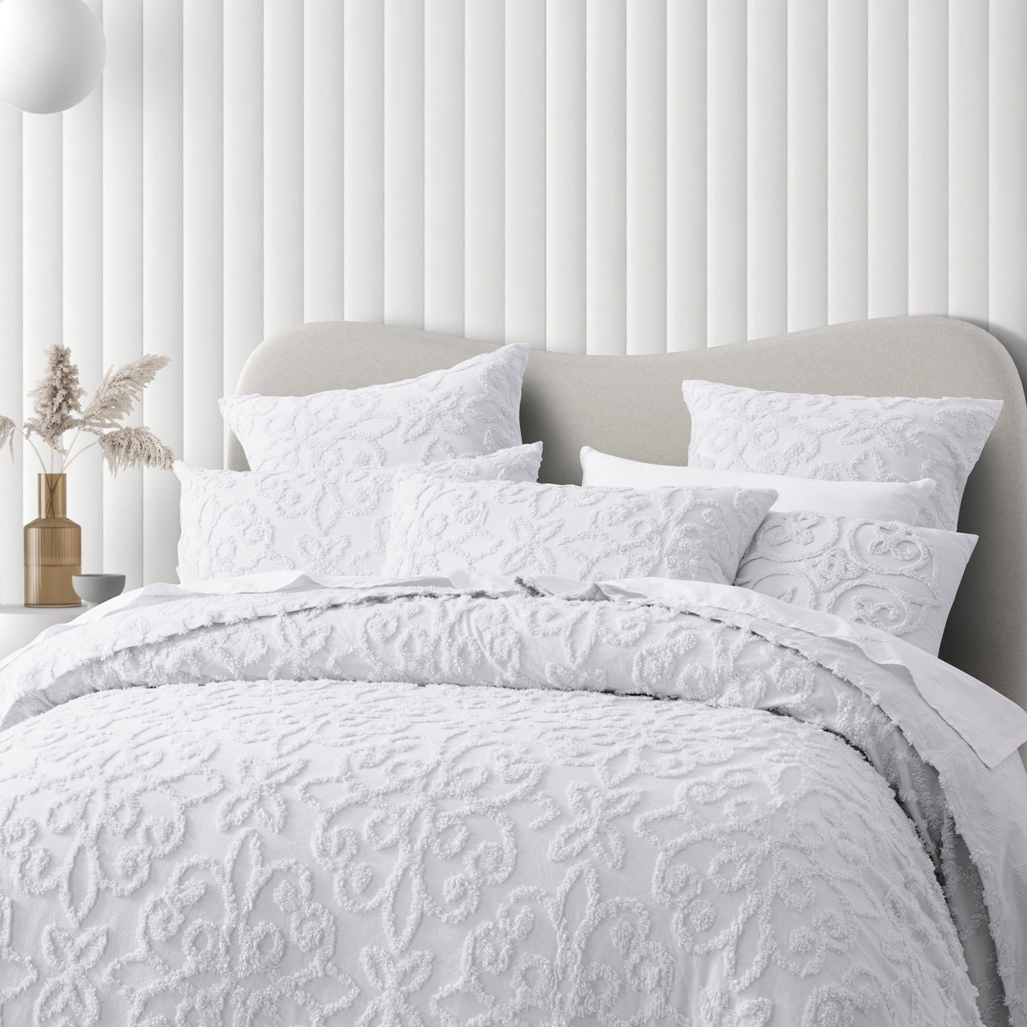 Ella Bedspread Set White