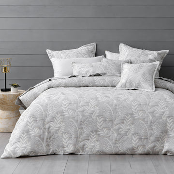 Ember Quilt Cover Set Grey