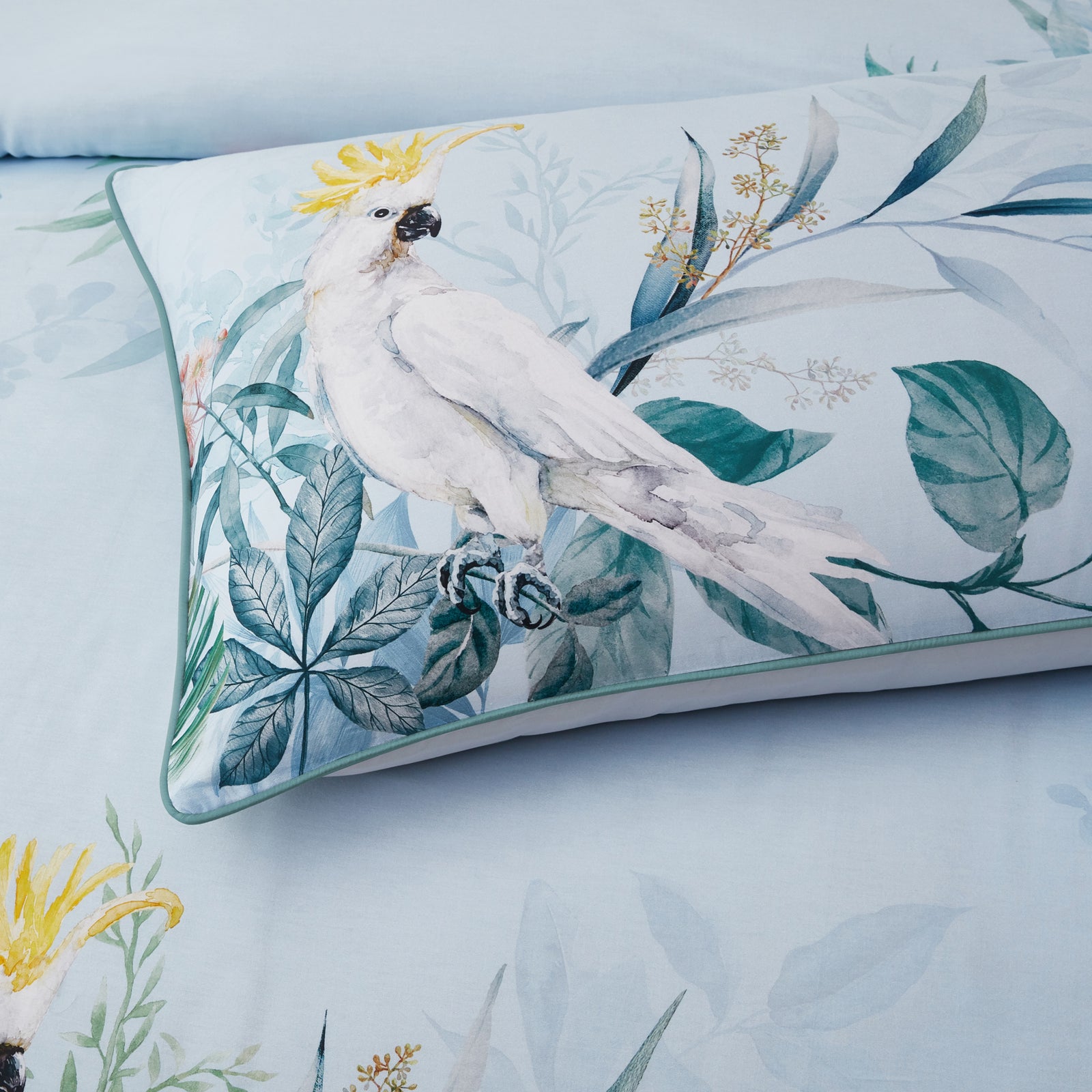Eucalyptus Quilt Cover Set Blue