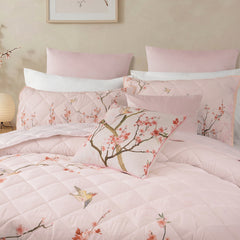 Evelyn Bedspread Set Blush
