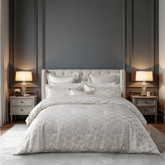 Firenze Comforter Set Pearl White