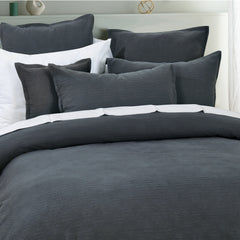 Hallston Quilt Cover Set Charcoal