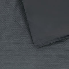 Hallston Quilt Cover Set Charcoal