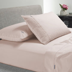 Heston 300 Thread Count Cotton Percale Sheet Sets Pink