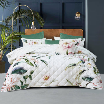 Indi Coverlet Set White