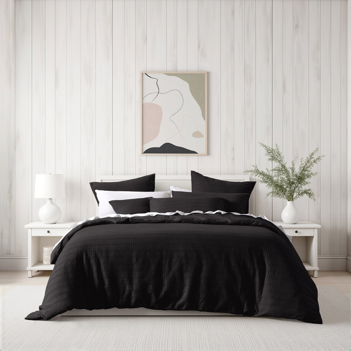 Kahlani Quilt Cover Set Chocolate