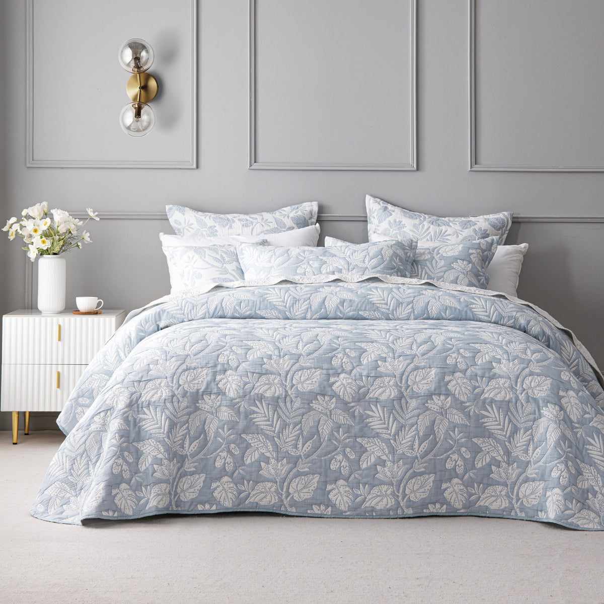 Laurieton Bedspread Set Blue
