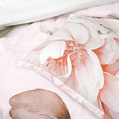 Layla Quilt Cover Set Peach