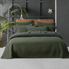 Lester Coverlet Set Olive