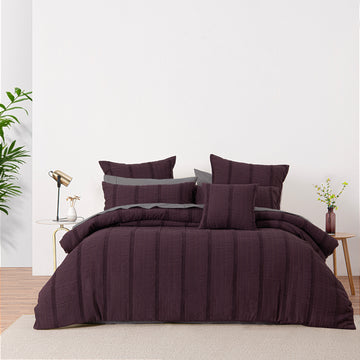 Malua Quilt Cover Set Grape