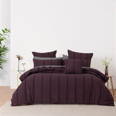 Malua Quilt Cover Set Grape
