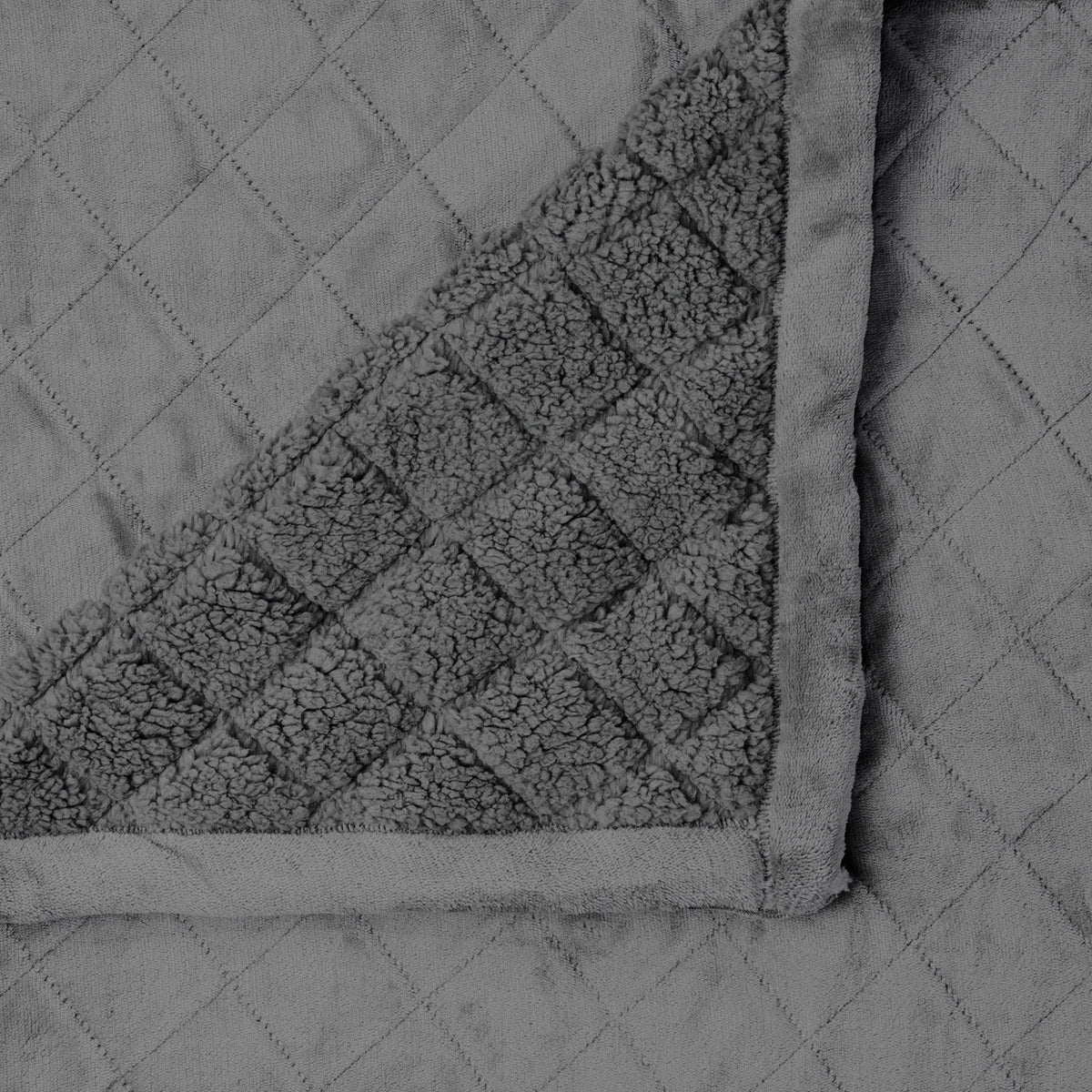 Mansfield Ultra Soft Velvet Blanket 480gsm Aluminium
