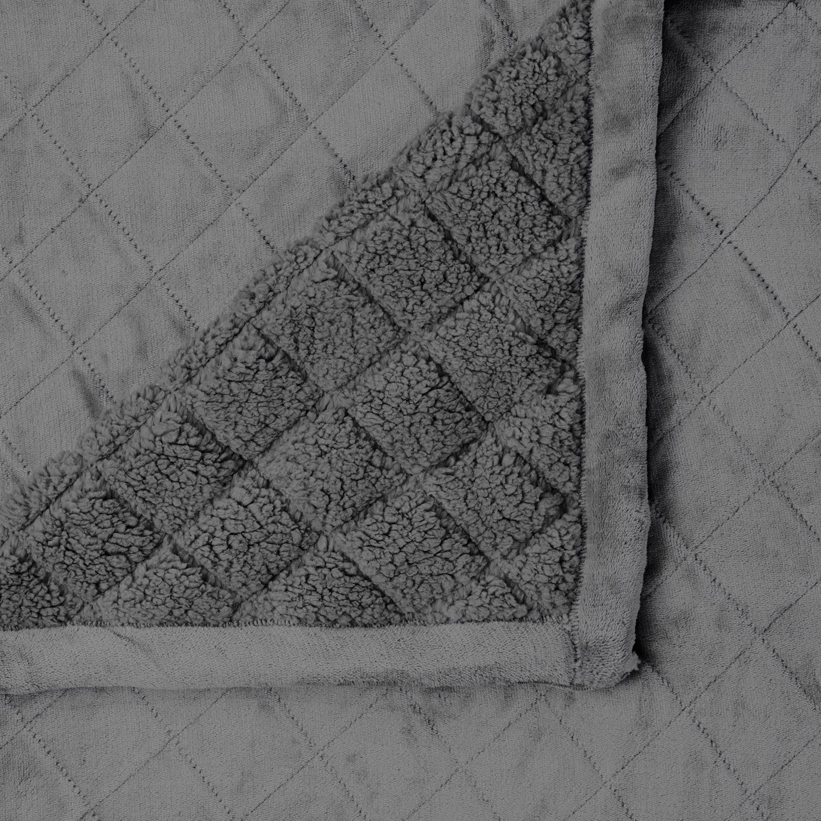 Mansfield Ultra Soft Velvet Blanket 480gsm Aluminium