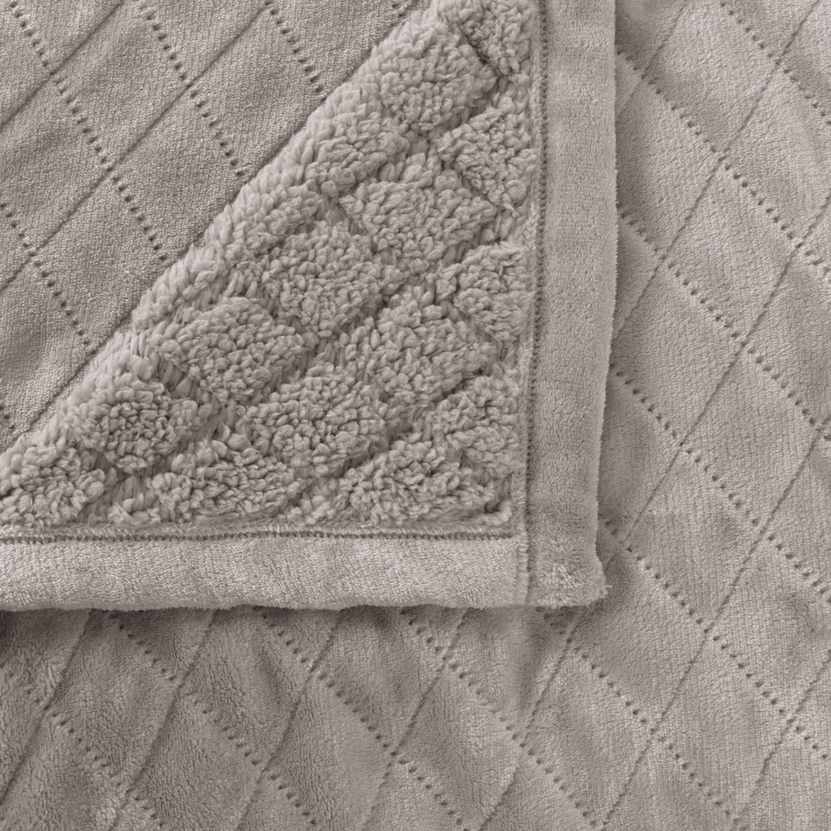 Mansfield Ultra Soft Velvet Blanket 480gsm Silver Grey